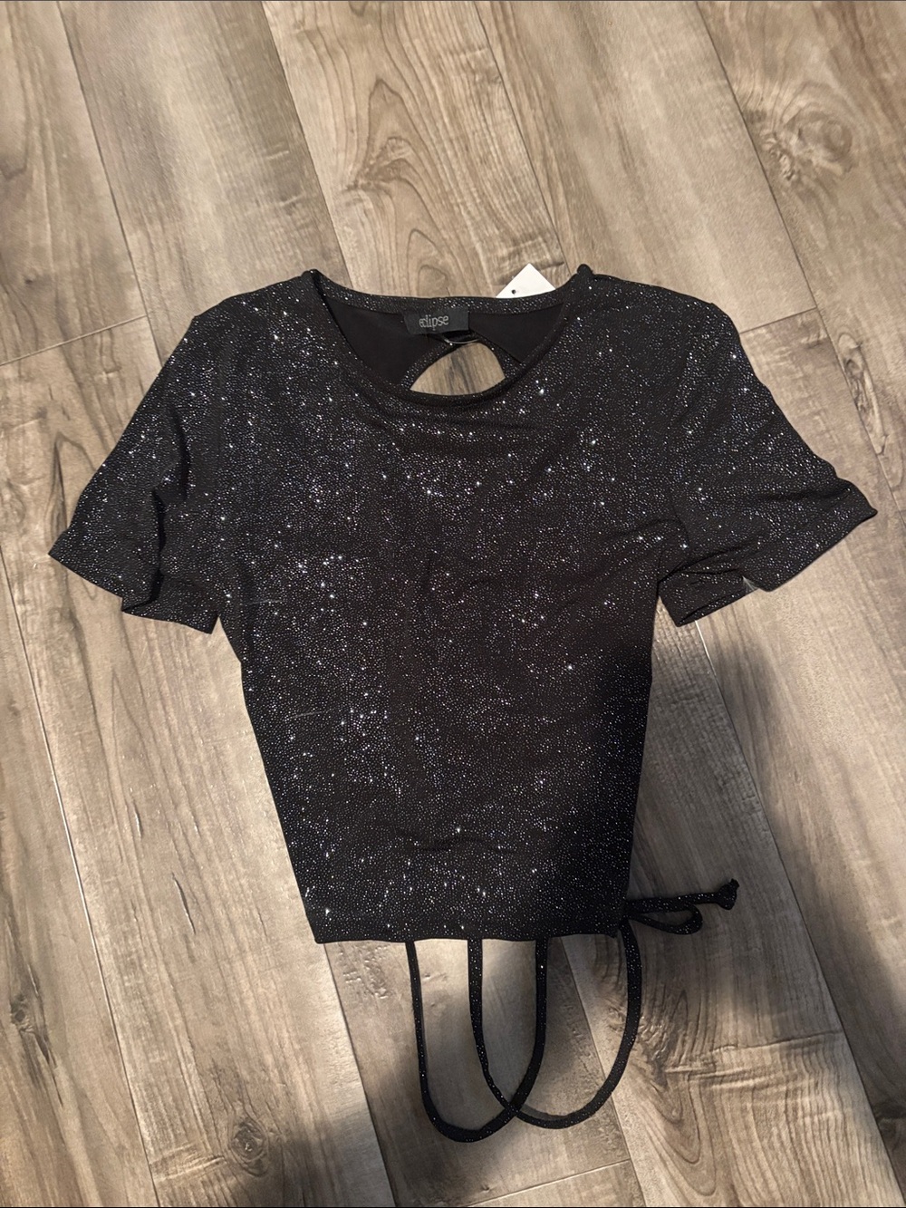 Tie-Back Sparkly Eclipse Top